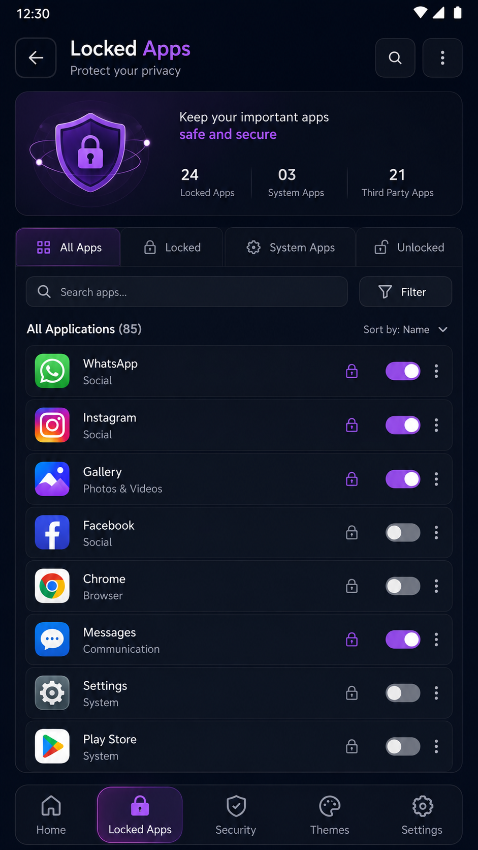 Locked Apps